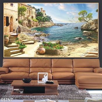 Tranh thành phố trên biển