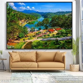 Tranh thung lũng tình yêu ở Đà Lạt