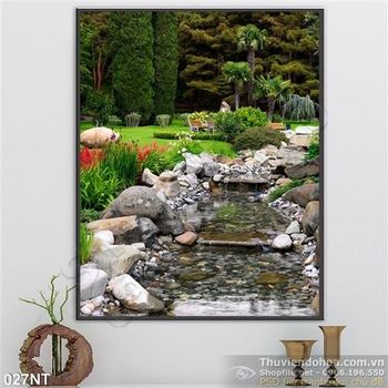 Tranh hồ nước trong công viên