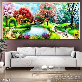 Tranh sơn dầu phong cảnh Châu Âu