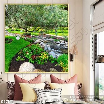 Tranh sân vườn khu công viên