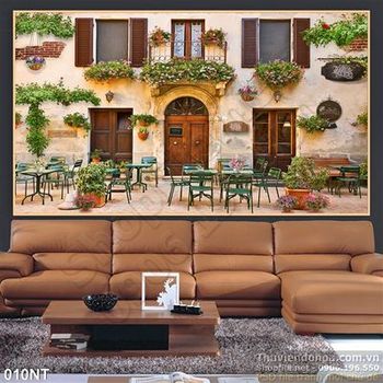 Tranh quấn cà phê cổ điển