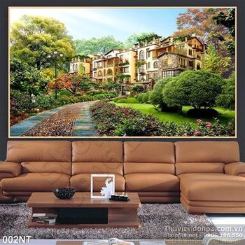 Tranh biệt thự Châu Âu