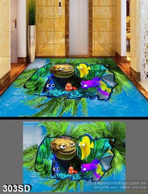 Tranh đi tìm Nemo in sàn 3D