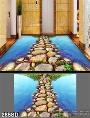 Tranh dòng sông nghệ thuật