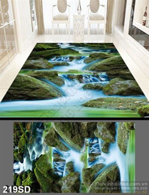 Tranh thác nước trong rừng