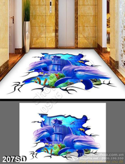 Tranh cá heo nghệ thuật