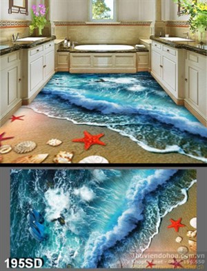 Tranh bãi biển vấc heo