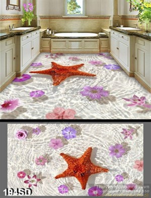 Tranh sao biển và mặt nước