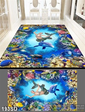 Tranh nàng tiên cá ở đại dương