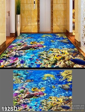 Tranh san hô biển và cá nghệ thuật