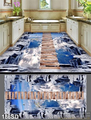 Tranh nghệ thuật in sàn 3D