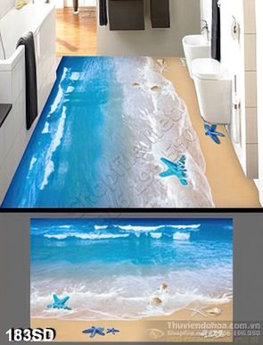 Tranh bãi biển đẹp và sao biển