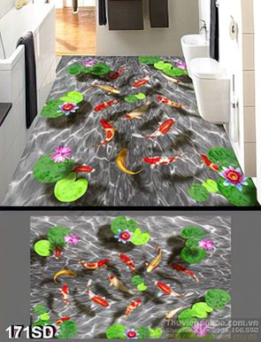 Tranh cá chép Koi phong thủy