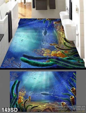 Tranh đáy đại dương psd