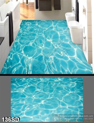 Tranh mặt nước hồ bơi
