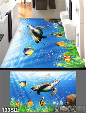 Tranh rùa đại dương