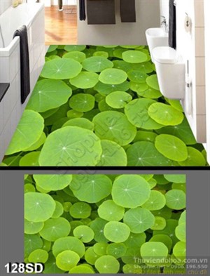 Tranh lá Sen in gạch chất lượng cao