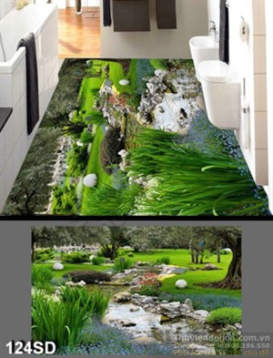 Tranh suối trong công viên