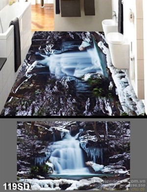 Tranh thác nước mùa đông