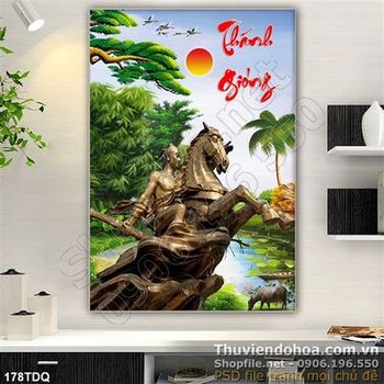 Tranh làng quê Thánh Gióng