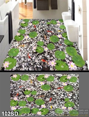 Tranh hoa Sen và cá chép