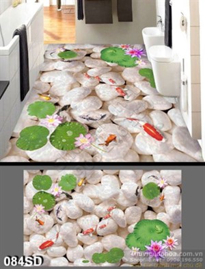 Tranh cá chép và hoa Sen