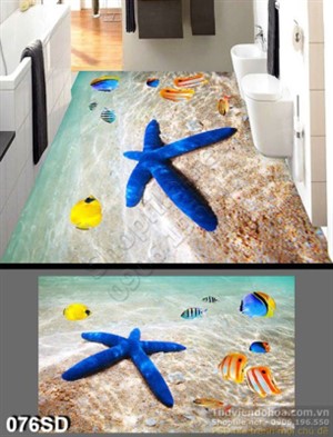 Tranh bãi biển và sao biển