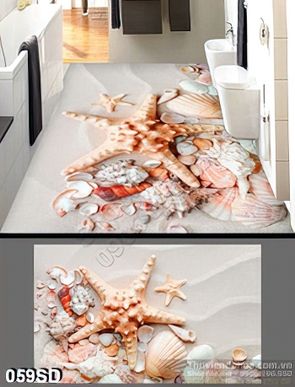 Tranh bãi cát và sao biển