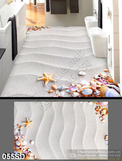 Tranh bãi cát và sao biển