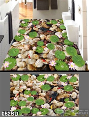 Tranh cửu ngư và hoa Sen