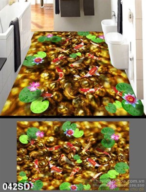 Tranh cá chép và hoa Sen