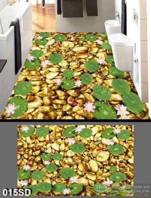 Tranh cá chép và hoa sen nghệ thuật