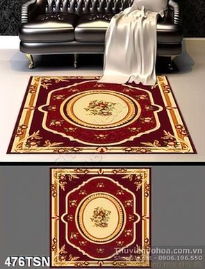 Tranh hoa văn hoa sang trọng in thảm đẹp