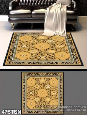 Tranh họa tiết trang trí hình vuông in gạch