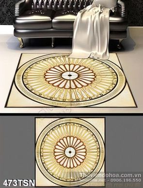 Tranh mẫu hoa văn hình tròn nghệ thuật