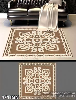 Tranh họa tiết hình vuông in gạch chất lượng