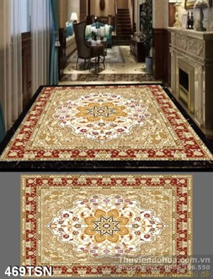 Tranh hoa văn trang trí hình vuông độc đáo