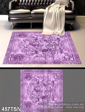 Tranh họa tiết điêu khắc rồng in thảm chất lượng