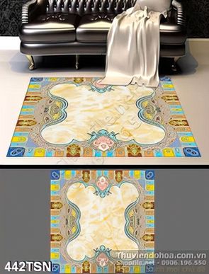 Tranh hoa văn nghệ thuật in thảm độc đáo