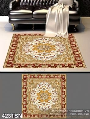 Tranh hoa văn trang trí hình vuông