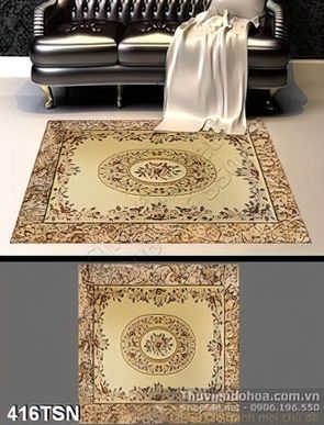 Tranh thảm sàn hoa văn nghệ thuật