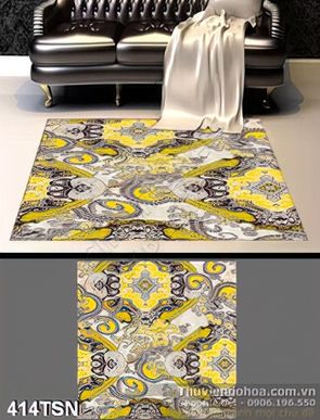 Tranh thảm sàn trang trí hoa văn