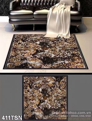 Tranh thảm họa tiết trang trí hình lá