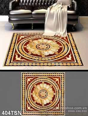 Tranh thảm sàn mẫu gạch bông mới nhất