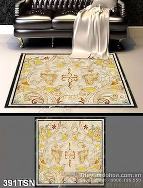 Tranh thảm sàn họa tiết cổ