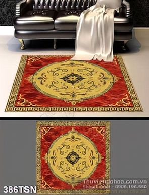 Tranh thảm sàn hoa văn nghệ thuật