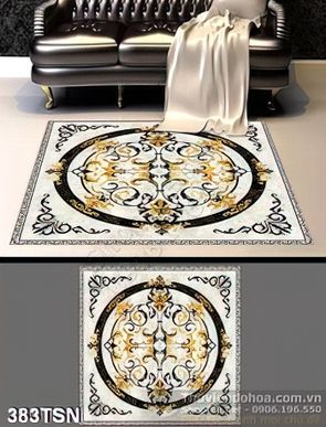 Tranh thảm hoa văn lá độc đáo