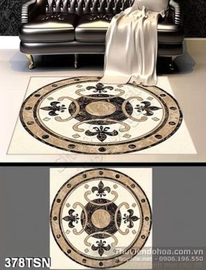 Tranh thảm hoa văn hình tròn