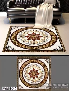 Tranh thảm họa tiết hình tròn